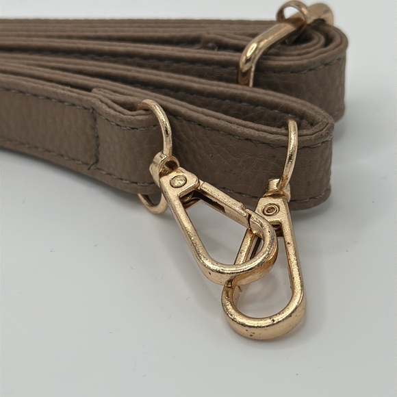 Replacement purse strap vegan leather with gold hardware new - Picture 3 of 4